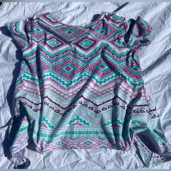 Very Gently Used Women’s Scoop Neck Top No Tags- Best Guess L/XXL, Ties on Sides - Picture 14 of 17